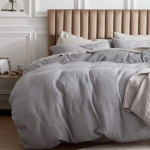 Bedsure Cotton Waffle Weave Duvet • Full